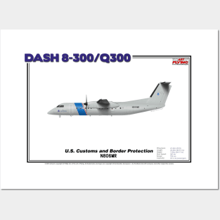 DeHavilland Canada Dash 8-300/Q300 - U.S. Customs and Border Protection (Art Print) Posters and Art